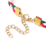 Kissitty 25Pcs Colorful Round Stone Beaded Bracelet with Clasp for Women Gift