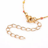 Kissitty 25Pcs Mixed Brass Chains Enamel Bracelet for Jewelry Making