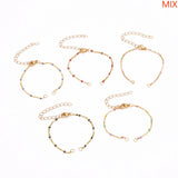 Kissitty 25Pcs Mixed Brass Chains Enamel Bracelet for Jewelry Making