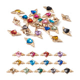 Kissitty 26Pcs Heart with Wings Rhinestone Pendants for Jewelry Making