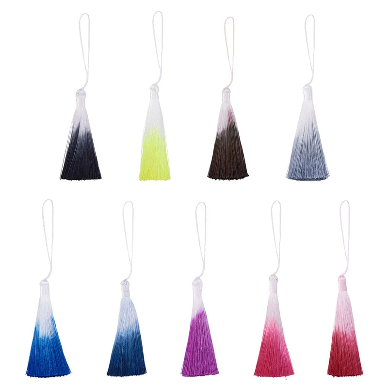 Kissitty 27 Pcs Mixed Polyester Tassel Pendants for DIY Gift