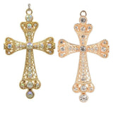 Kissitty Cross Pendant for Necklace DIY Jewelry Making