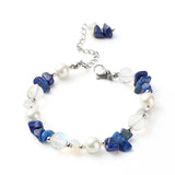Mixed Stone Chip Beaded Bracelets Set For Women