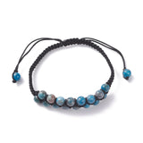 Kissitty Natural Stone Adjustable Bracelets Mix Bead Jewelry Findings