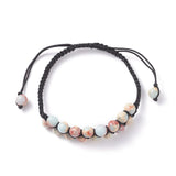 Kissitty Natural Stone Adjustable Bracelets Mix Bead Jewelry Findings