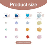 Kissitty Mixed Flower Acrylic Bead Caps for Jewelry Making