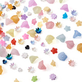 Kissitty Mixed Flower Acrylic Bead Caps for Jewelry Making
