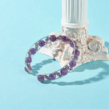 4Pcs Natural Mixed Stone Beads Reiki Healing Cuff Bangles Set