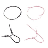 Kissitty 50 Pcs Woven Cotton Cord Bracelets Brass Tube Beads Gift