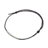 Kissitty 50 Pcs Woven Cotton Cord Bracelets Brass Tube Beads Gift