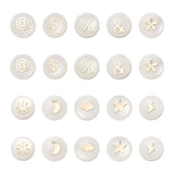 Kissitty 50Pcs Mixed Shell Beads with Metal Embellishments DIY Bracelet Necklace