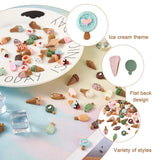 Kissitty 54Pcs Mixed Resin Food Cabochons for Jewelry Making