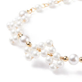Kissitty Shell Pearl Heart Beaded Bracelets 5Pcs