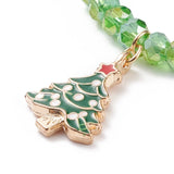 Kissitty Mixed Christmas Charm Bracelets for Women Gift