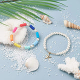 Kissitty Polymer Clay Heishi Beads Stretch Bracelets for Women