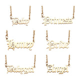 Kissitty 6/9Pcs Stainless Steel Word Pendant Necklace Angel Number Necklace