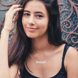 Kissitty 6/9Pcs Stainless Steel Word Pendant Necklace Angel Number Necklace