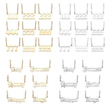 Kissitty 6/9Pcs Stainless Steel Word Pendant Necklace Angel Number Necklace