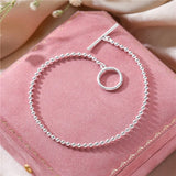 Kissitty Silver Ball Chain Bracelet for Men and Women