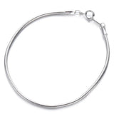 Kissitty Silver Ball Chain Bracelet for Men and Women