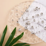 Kissitty Stainless Steel Round Spacer Beads for Jewelry Making