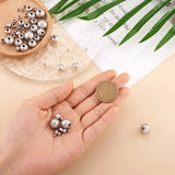 Kissitty Stainless Steel Round Spacer Beads for Jewelry Making
