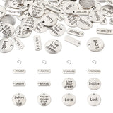 Mixed Shape Antique Silver Tibetan Alloy Pendants for Jewelry Making