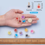 Kissitty Resin Frosted Pendants Mixed Shapes for Necklace Jewelry Making