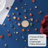 Kissitty 810 Pcs Mixed Sew-on Rhinestone Iron Prong Settings