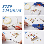 Kissitty 810 Pcs Mixed Sew-on Rhinestone Iron Prong Settings