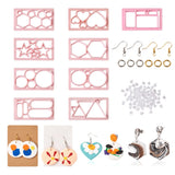 Kissitty Earring Making Kit With Pink Cutting Dies Molds