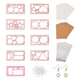 Kissitty Earring Making Kit With Pink Cutting Dies Molds