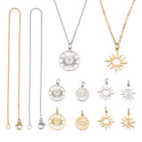 Kissitty Sun Pendant Necklace Kit Stainless Steel Pendants