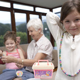DIY Jewelry Making Kit for Girls, Bead Bracelet Material, 12 Beaded Loose Kids