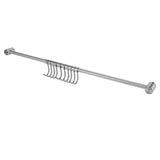 Kitchen Rail Rack Stainless Steel Utensil Hanging with 10 Sliding Hooks