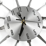 Kitchen Wall Clock with Spoons and Forks, Decor and Gifts