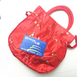 Retro Pure Silk Embroidered Handbags Brocade Smoked Pull Bags 2pc/lot