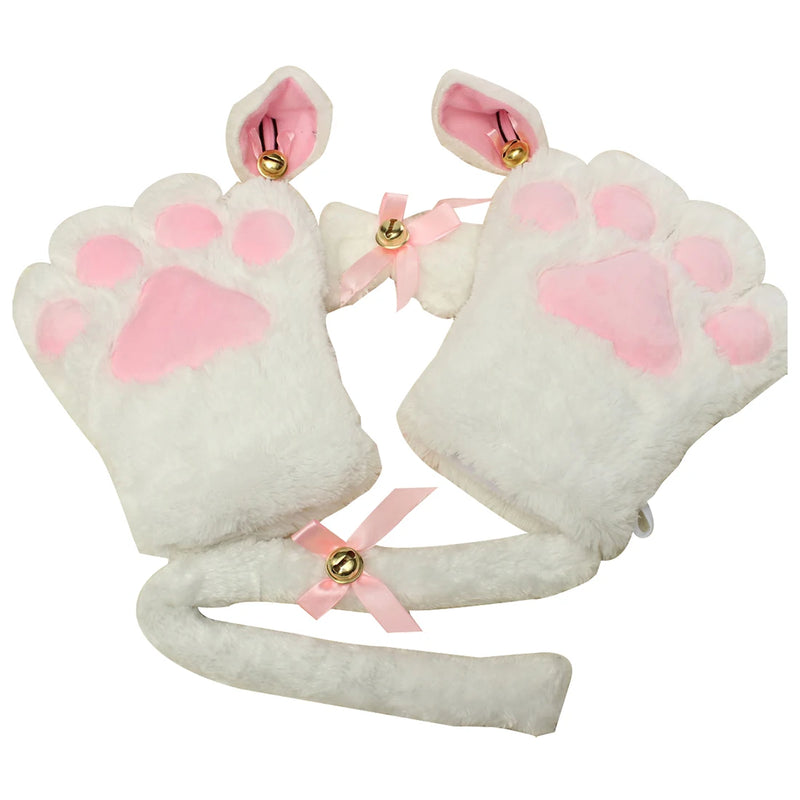 Kitten Cat Maid Cosplay Anime Costume White