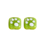 Kitten Paw Square Glass Beads DIY Glass Loose Beads