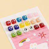 Kitten Paw Square Glass Beads DIY Glass Loose Beads
