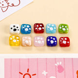 Kitten Paw Square Glass Beads DIY Glass Loose Beads