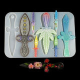 Sword Dagger Silicone Epoxy Mould for Halloween Cosplay Keychain DIY