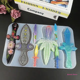 Sword Dagger Silicone Epoxy Mould for Halloween Cosplay DIY Casting