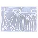 Scissors Keychain Mould Crystal Epoxy Silicone Mould