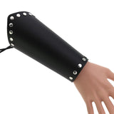 Harajuku Punk Men PU Leather Arm Bracelet Wide Strap Archery Women Jewelry