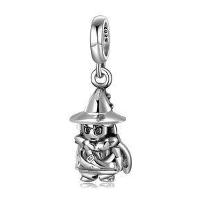 Knight Hat Dangle Charm for Bracelet Necklace S925 Silver Bead