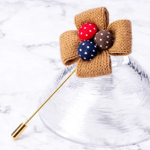 Vintage Colors Flower Brooch Lapel Pin Wedding Corsage
