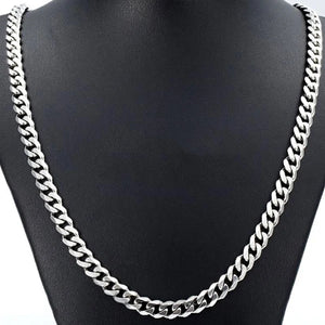 Knitted Necklace Collier Gourmette Steel Men Stainless UX 99 S0287
