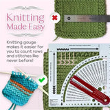 Knitting Needle Gauge Converter Ruler Sewing Tool