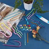 Knitting Tool Set Crochet Hooks Clips Scissors Cable Stitch DIY Crafts